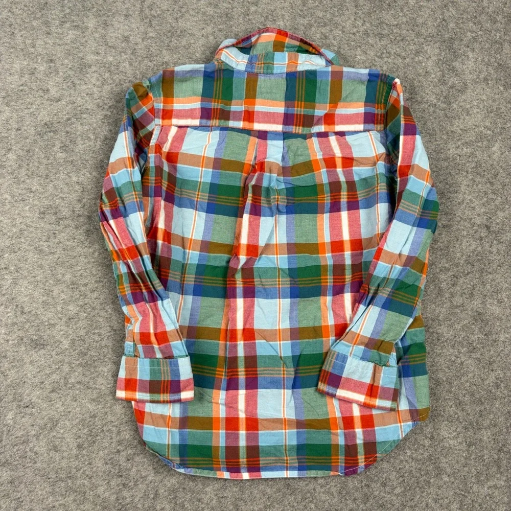 Ralph Lauren Button Down Boys Size 6 Multi Color Plaid Long Sleeve Shirt